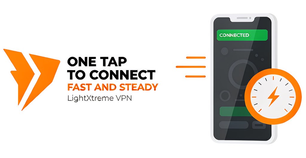 LightXtreme VPN client: unlimited data and speed, 2,000+ servers serving 70+ countries, multiple devices online at once